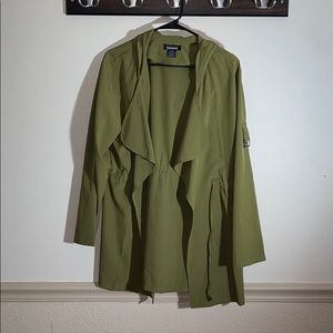 Olive green cardigan